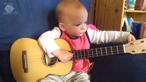 Cute Babies Play The Guitar Youtube
