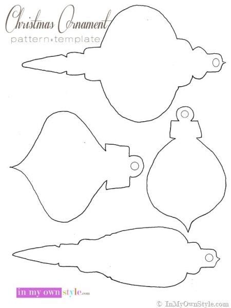 Image For Best Christmas Ornament Cutouts Printables Christmas