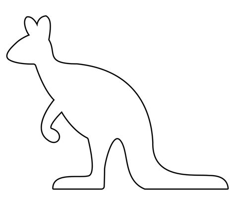 Kangaroo Aboriginal Dot Art Coloring Page Sketch Coloring Page