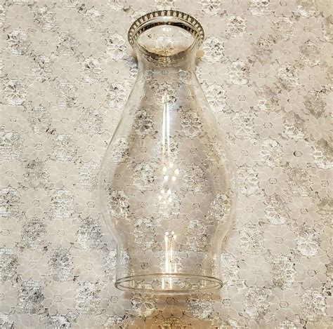 Glass Oil Lamp Chimney Replacement Globe Shade Vintage Etsy
