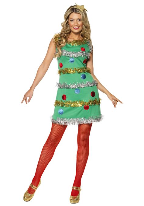 Adult Deluxe Christmas Tree Costume Mens Ladies Xmas Fancy Dress Novelty Outfit Fancy Dresses