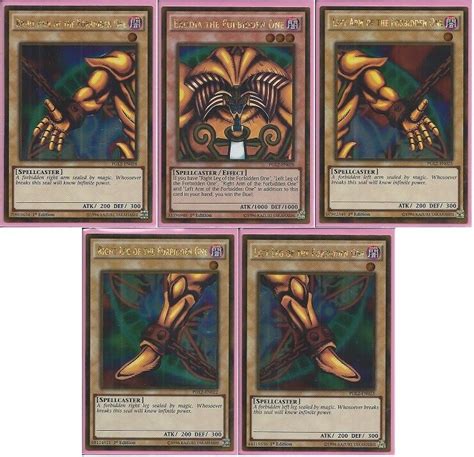1 standard exodia support cards 2 advanced. Yu-Gi-Oh! Complete Exodia the Forbidden One *5* Cards 1st Edition Gold Rares Set | eBay