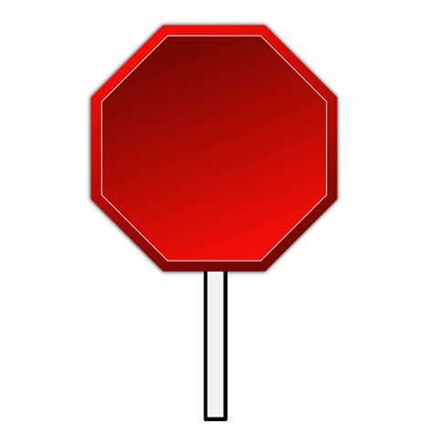Blank Stop Sign Free Svg