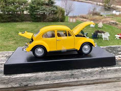 1967 Volkswagen Beetle Yellow 118 Scale Die Cast Car Etsy