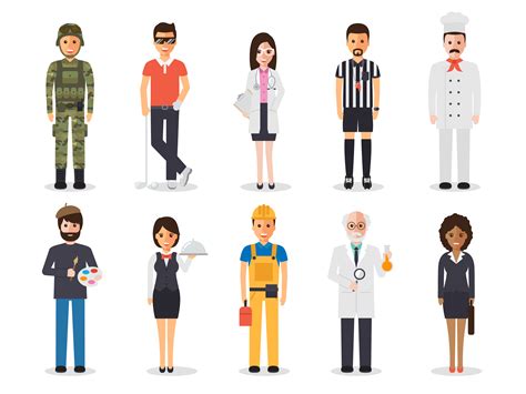 Occupation Profession People 547687 Vector Art At Vecteezy