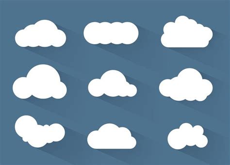 Free 15 Cloud Vectors For Graphic Artwork