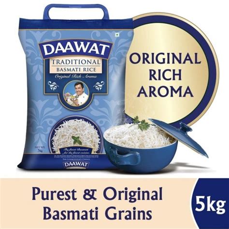 Each grain is aged to perfection, reviving the splendor of royal, heritage cuisine. Buy Daawat Traditional Basmati Rice 5 kg | توصيل Taw9eel.com