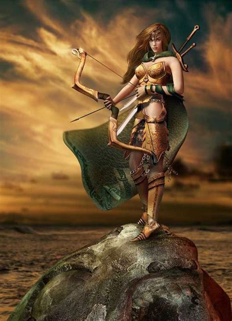 Archer Warrior Woman Fantasy Female Warrior Fantasy Art Women