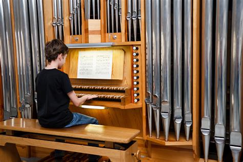 Boy Playing Pipe Organ Classical Music Stock Photo Download Image Now