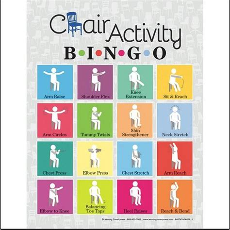 Chair Activity Bingo Nursing Home Activities Dementia Activities