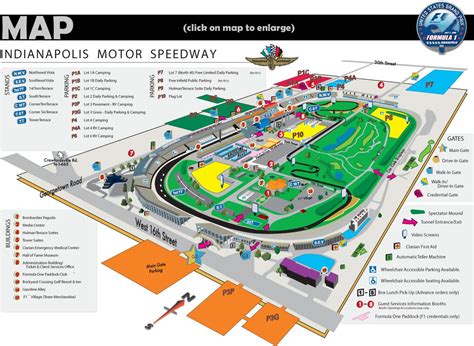 Indianapolis Motor Speedway Map A Modern Infield Road Course Was Completed In