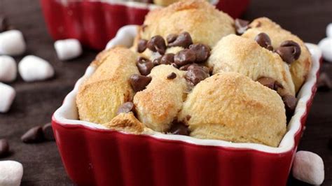 Dip 1/3 of the biscuit pieces in butter; S'mores Monkey Bread Recipe | INGREDIENTS: 1/2 cup sugar 1 ...
