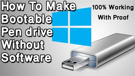 How To Make Bootable Pendrive Without Any Software 2021 Youtube