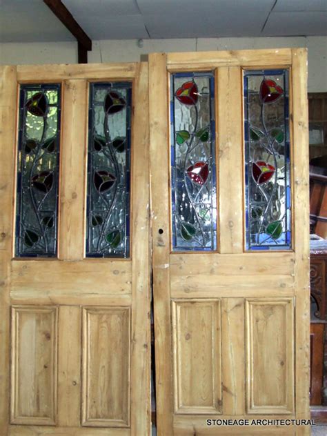 All about glass doors one of the most common types of home and business glass outside of traditional windows is glass doors. PAIR OF PERIOD INTERIOR STAINED GLASS DOORS