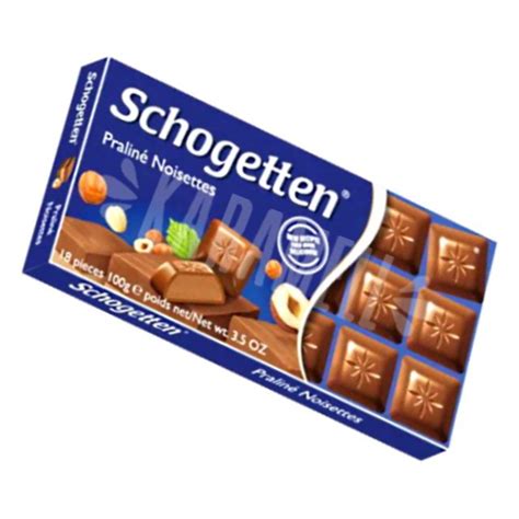 Chocolate Schogetten Praliné Noisettes Importado Alemanha Karamell