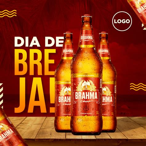 Brahma Chopp Social Media PSD Editável Cerveja Bebidas Bares download Designi