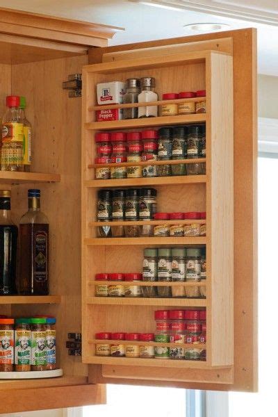 20 Kitchen Cabinet Door Storage Ideas HOMYHOMEE