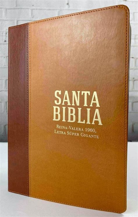 Biblia Reina Valera 1960 letra súper gigante piel italiana con índice