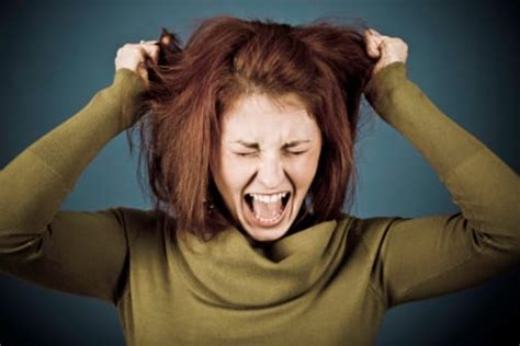 Screaming Woman Pulling Hair Out Hir Insurance Agency