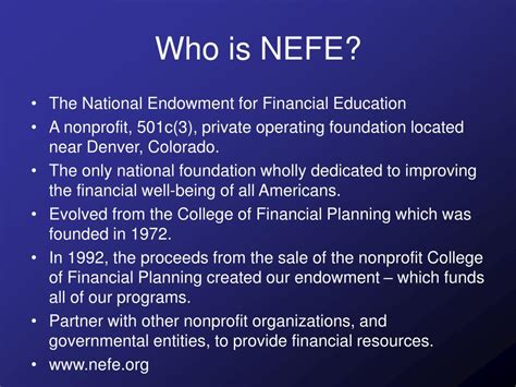 ppt the nefe high school financial planning program powerpoint presentation id 6806459