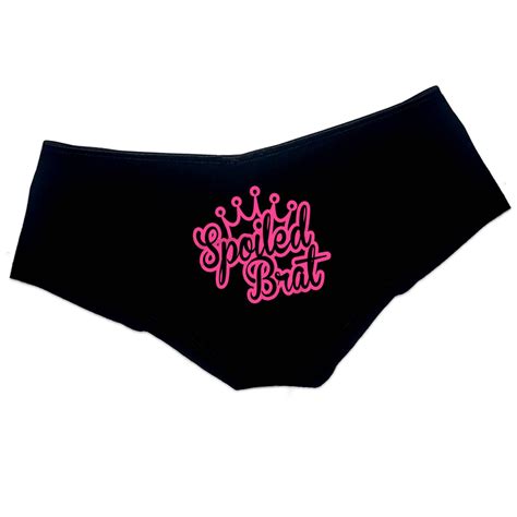 Spoiled Brat Panties Ddlg Clothing Sexy Slutty Cute Submissive Funny Panties Booty Bachelorette