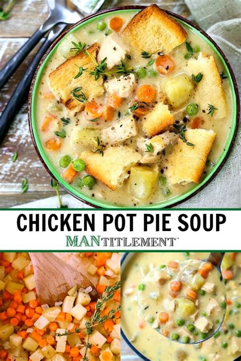 Add extra flavor using broth instead of water. This comforting Chicken Pot Pie Soup is easy to make with ...