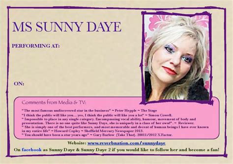 Sunny Daye Review Uk Cabaret