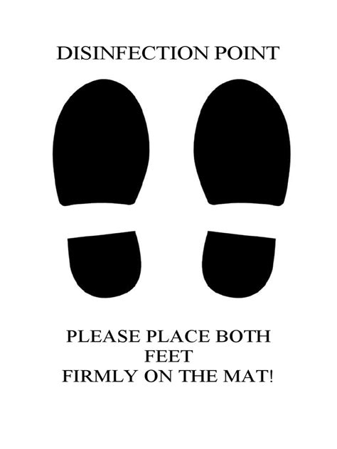 Foot Bath Signage Pdf