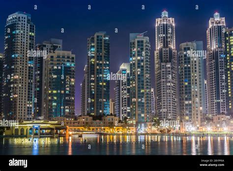 Dubai Downtown East United Arab Emirates Architecture Stock Photo Alamy