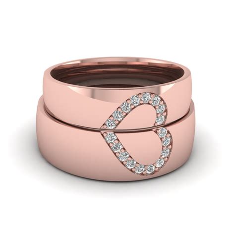 14k white gold with black rhodium finish. Matching Wedding Bands For Him And Her | Fascinating Diamonds