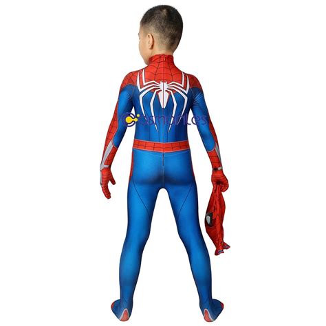 Kids Suit Ps4 Spider Man Cosplay Costume