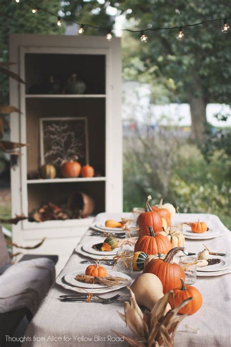 Outdoor Thanksgiving Table Ideas Fall Back Patio Tour