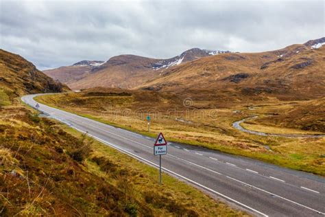 A Road In The Scottish Highlands Stock Photo Image Of Background