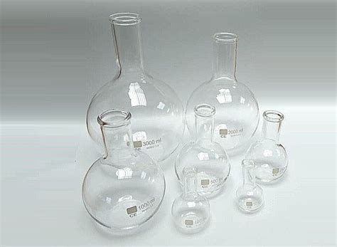 Rocwing Borosilicate Glass Flat Bottom Round Boiling Florence Flask Boro 3 3 Lab Ebay