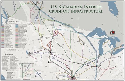 American Oil Pipelines Map