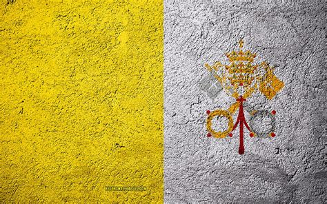 2k Free Download Flag Of Vatican City Concrete Texture Stone