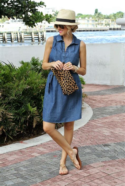 Chambray Shirt Dress A Spoonful Of Style Hipster Style Outfits Summer Dress Outfits