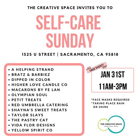 Self Care Sunday — The Creative Space