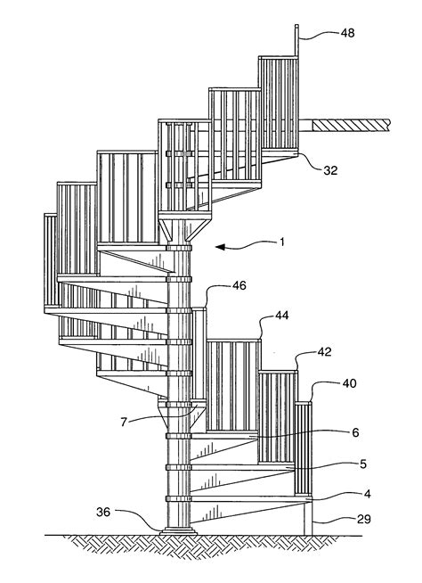 Check set up your stairs according to your projects. Patent US20080236066 - Segmented spiral staircase and kit for its construction - Google Patents