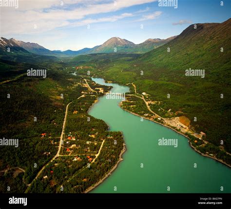 Cooper Landing And The Kenai Lake In Alaska Stock Photo Alamy