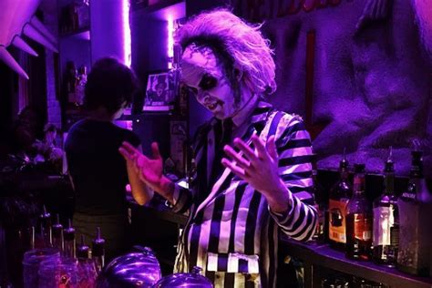 If you say beetlejuice three times do you get free drinks? Beetle House brings Tim Burton-inspired bar west to Los ...