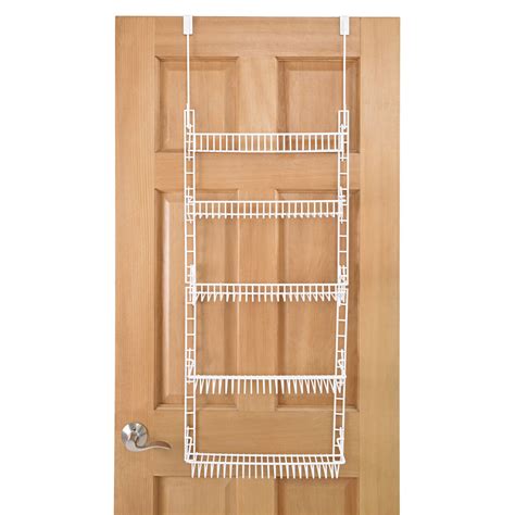 5 Tier Wire Over The Door Shelf White At Home