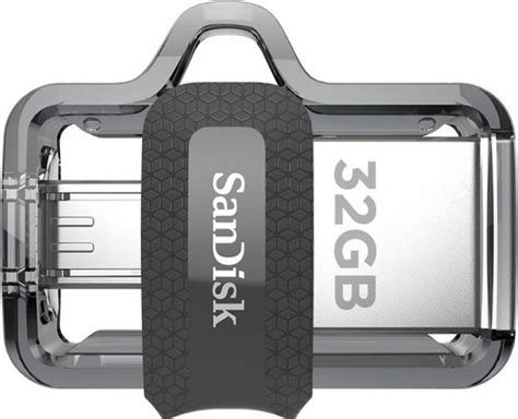 Silver Plastic Sandisk Ultra Dual 32gb Usb 30 Otg Pen Drive At Rs 450