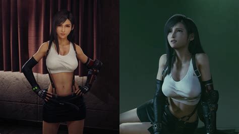 Classic Original Tifa Outfit Final Fantasy Vii Remake Gameplay With