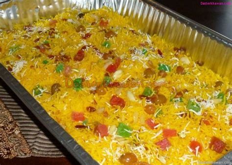 Recipe Of Zarda Saffron Sweet Rice Dasterkhawan