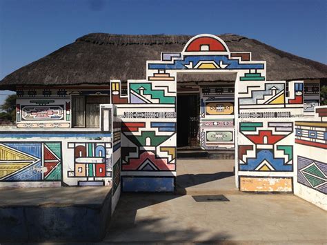 Ndebele Village Pretoria South Africa Geometric Wall Art Art