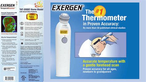 Exergen Temporal Scanner Infrared Thermometer Homeschooling Teen
