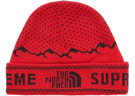 Supreme The North Face Fold Beanie Red Fallwinter 2018