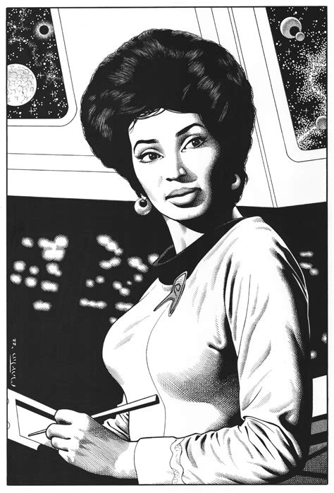 Star Trek Uhura In Gary Martin S Pin Ups Splashes And Covers Comic Art Gallery Room