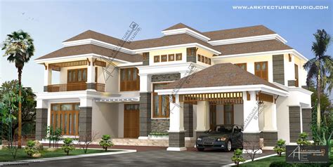 Colonial Style House Designs In Kerala At 3500 Sqft And 5000 Sqft
